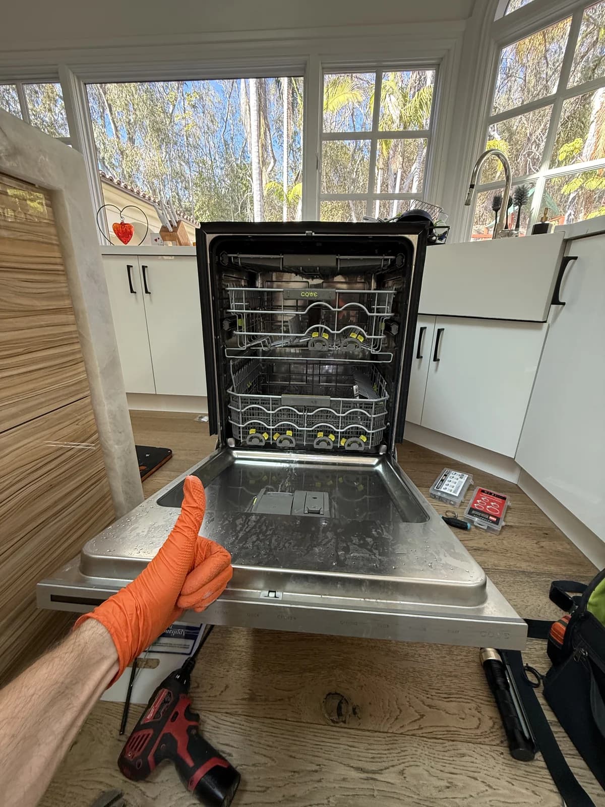 Cove dishwasher circulation pump service — Del Mar coastal call