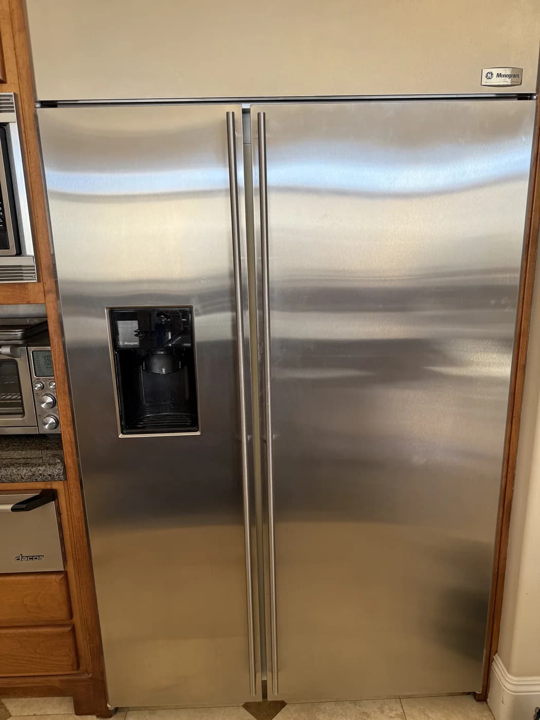 GE Monogram built-in refrigerator serviced by OPUS in San Diego