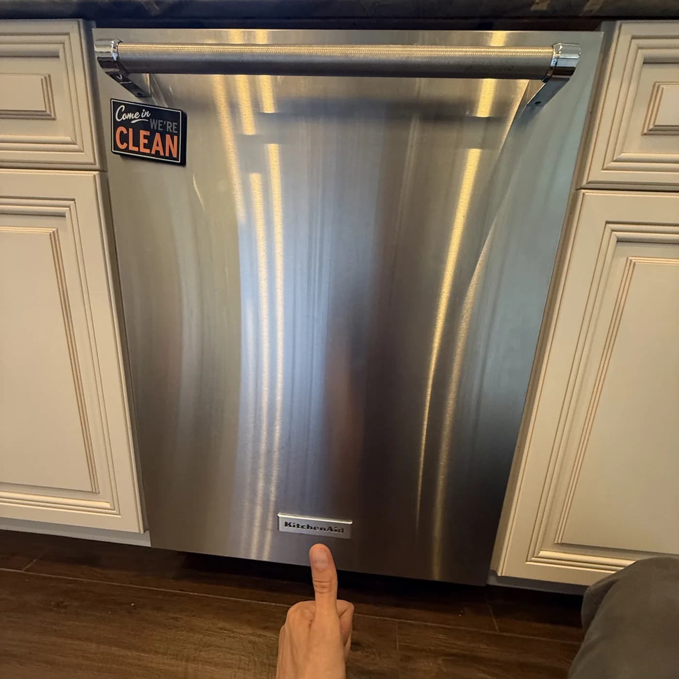 KitchenAid built-in dishwasher serviced by OPUS in San Diego