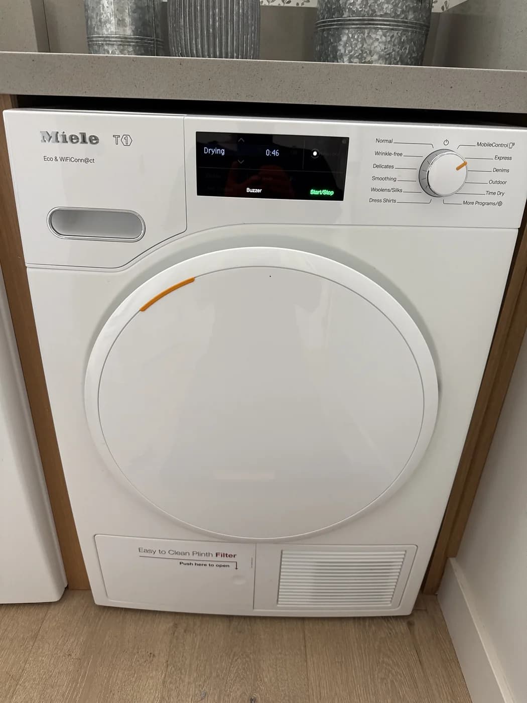 Miele T1 heat-pump dryer serviced by OPUS in San Diego