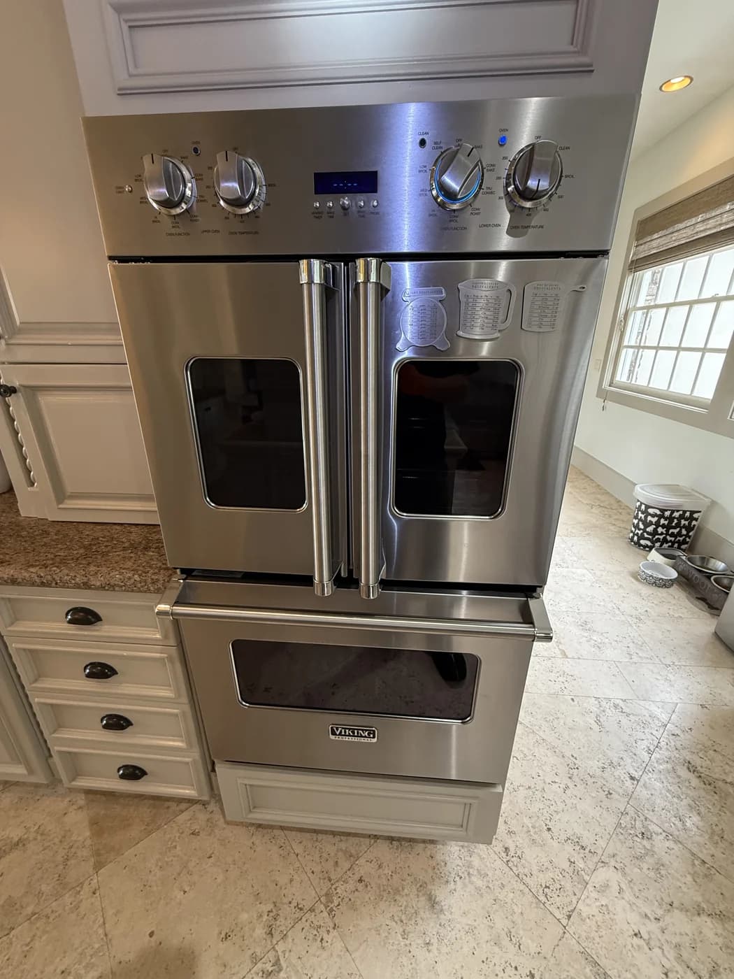 Viking double wall oven during element service — OPUS service in Carlsbad