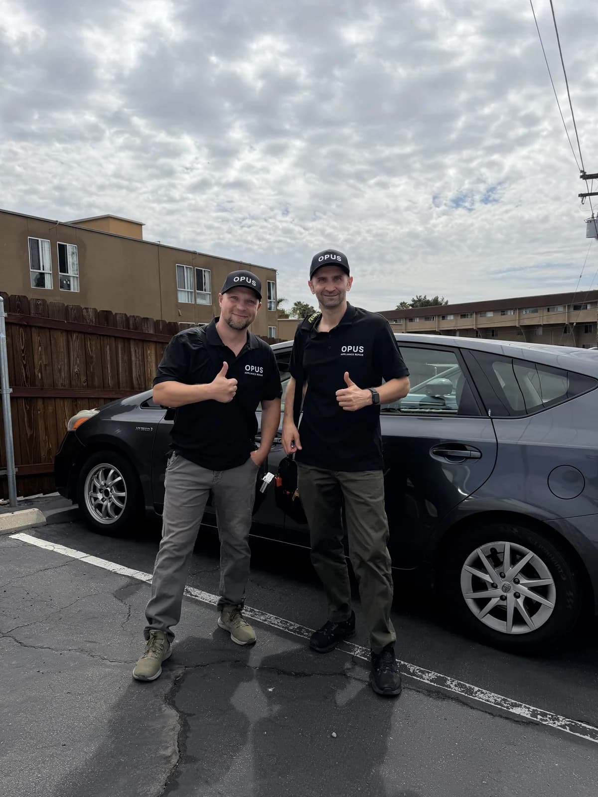 Paul and Yurii at the OPUS service van — OPUS service in La Jolla
