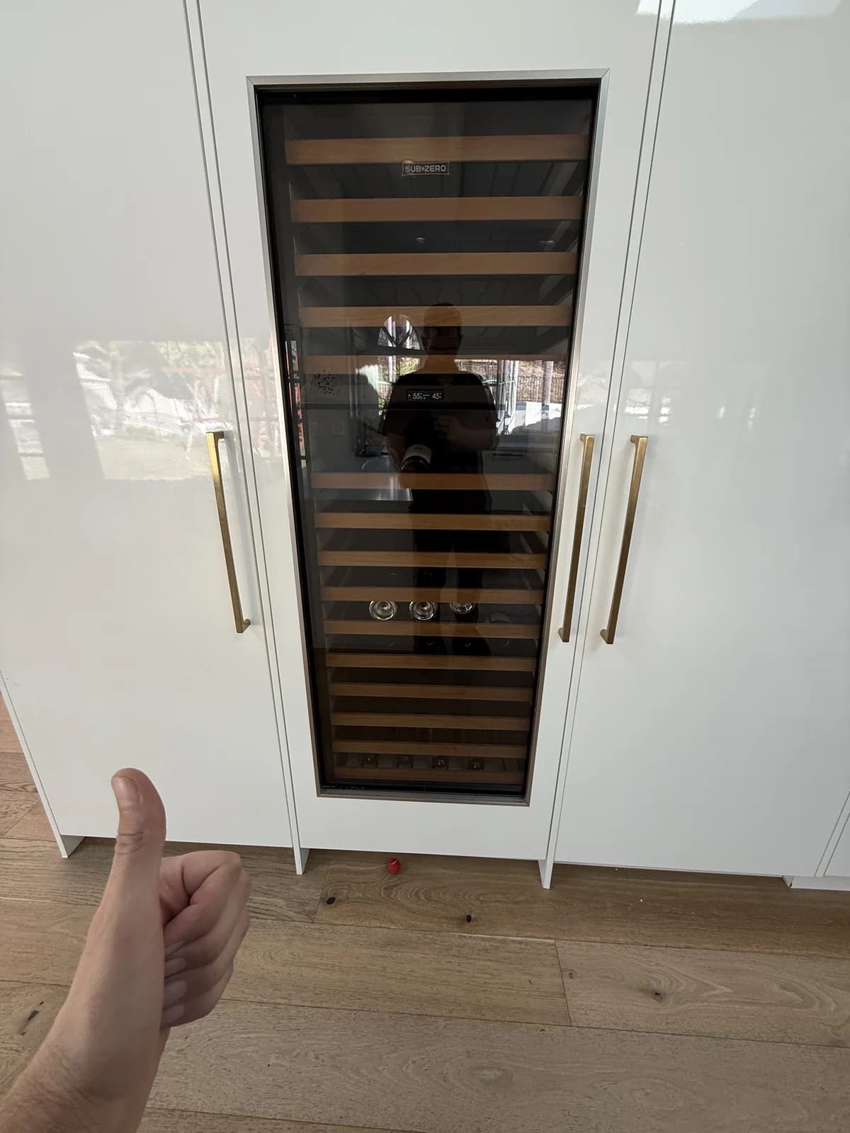Wine cooler service close-up — OPUS service in Chula Vista