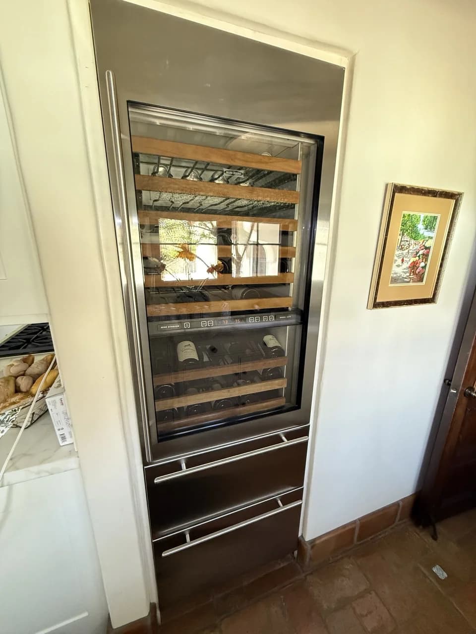 Wine cooler thermistor diagnostic — OPUS service in Rancho Santa Fe