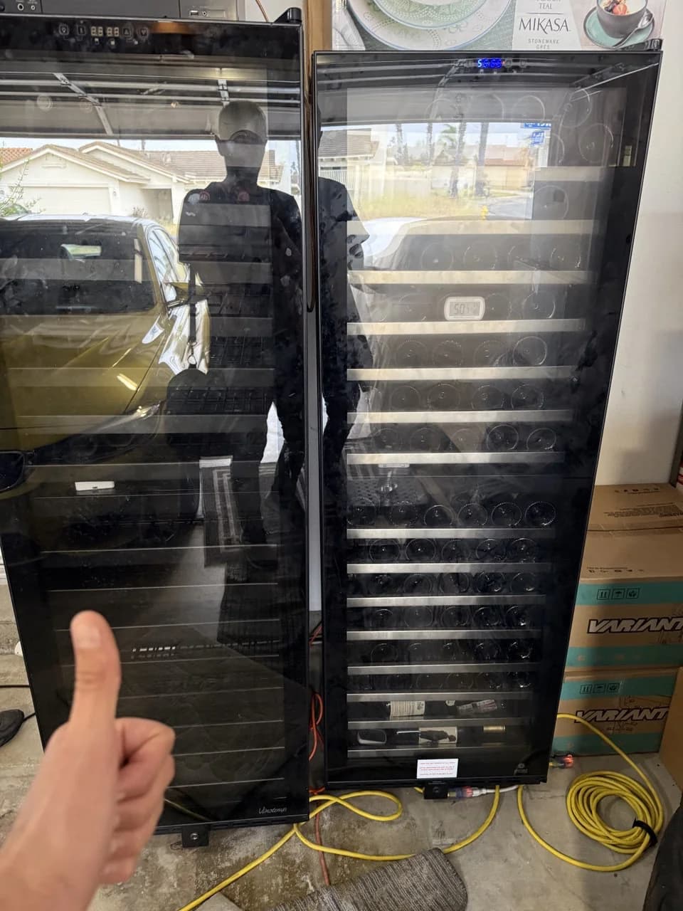 Dual-zone wine cooler control panel — OPUS service in Carlsbad