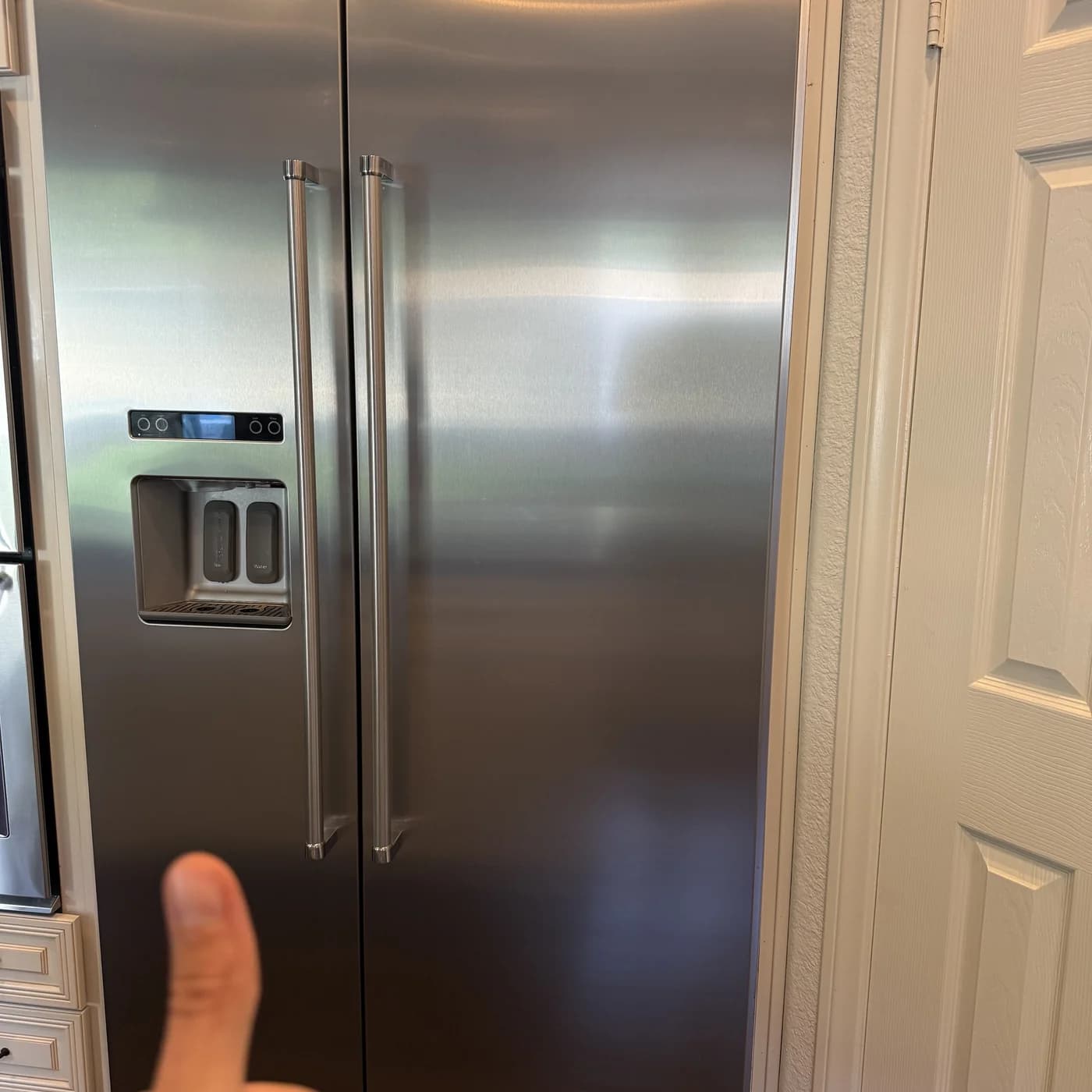 KitchenAid refrigerator diagnostic during a not-cooling service call in San Diego