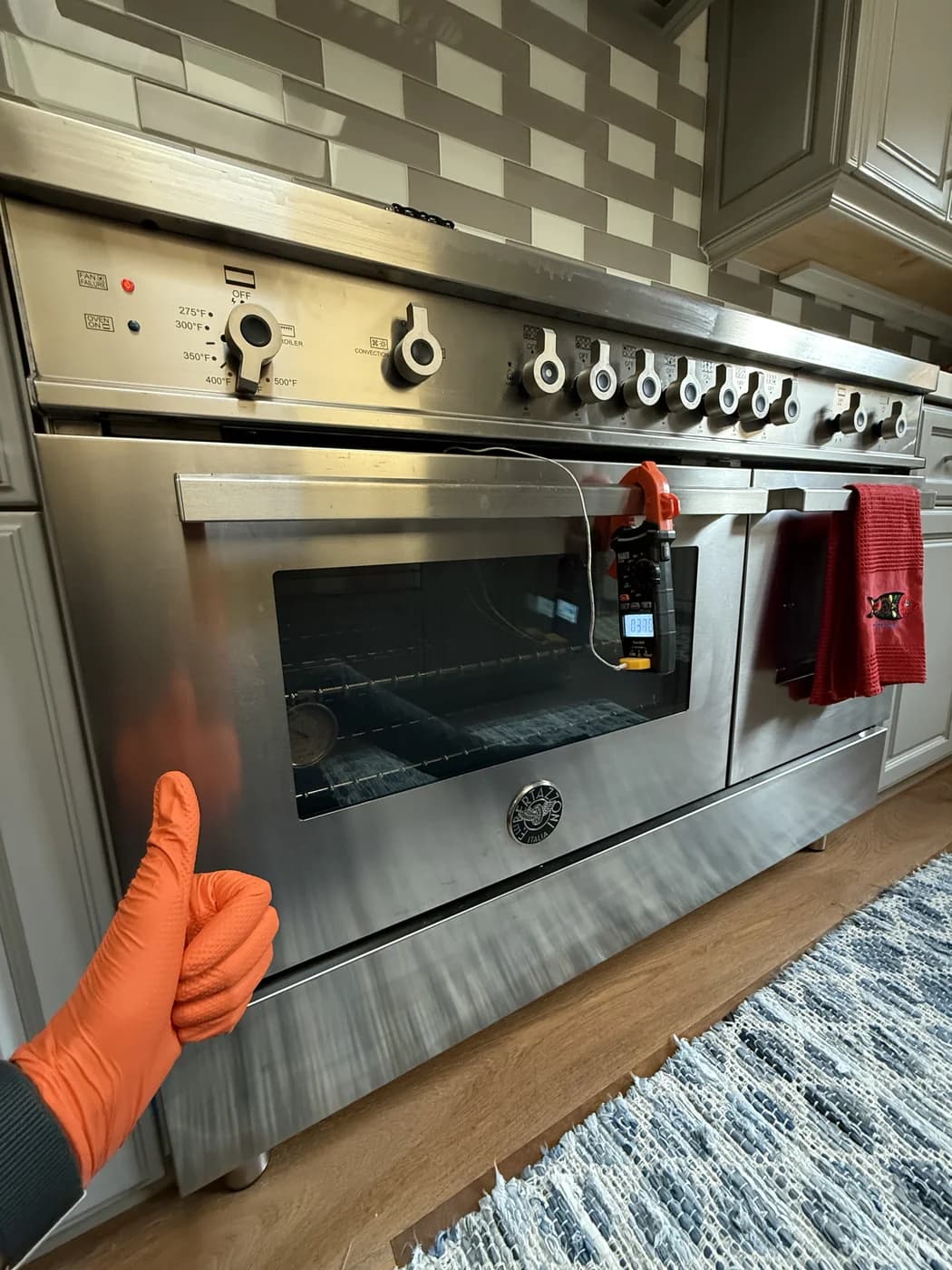 Bertazzoni range thermostat replacement by OPUS in San Diego