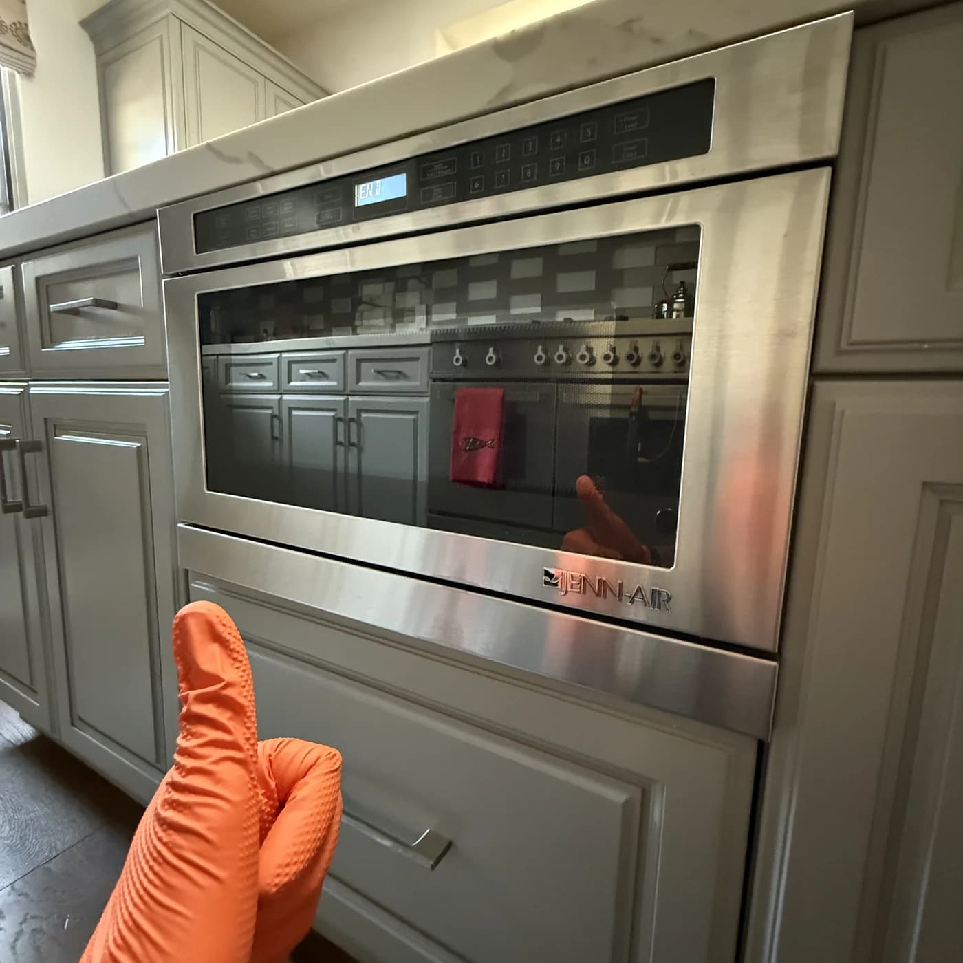 Jenn-Air built-in microwave serviced by OPUS in San Diego