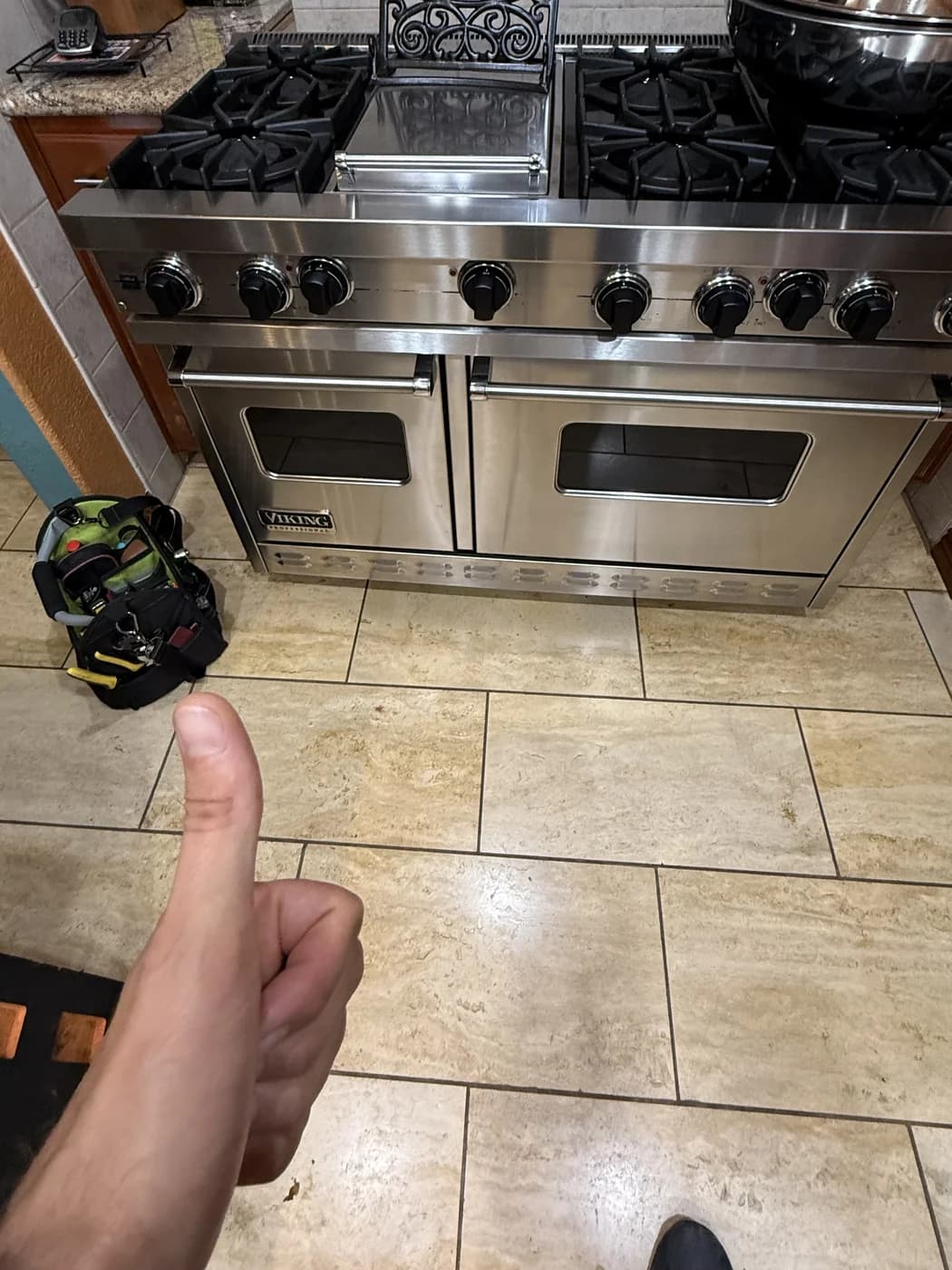 Viking professional range serviced by OPUS in San Diego